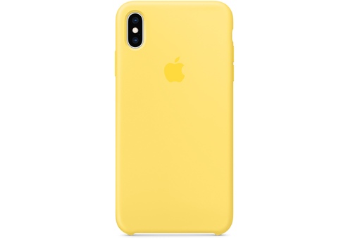 Чехол Apple для iPhone XS Max Silicone Case, канареечный