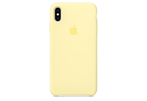 Чехол Apple Silicone Case для iPhone XS Max, «лимонный крем»