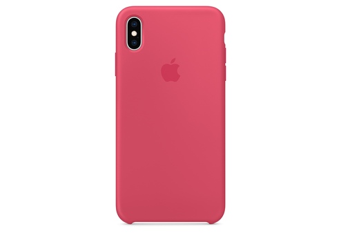 Чехол Apple Silicone Case для iPhone XS Max, «красный каркаде»