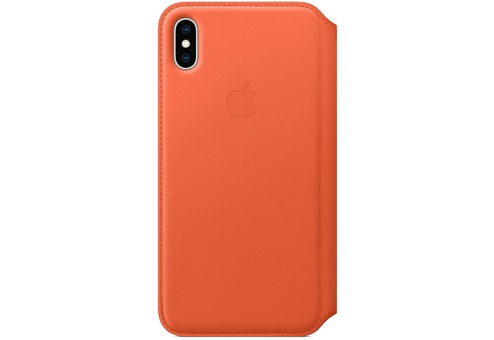 Чехол Apple Folio для iPhone XS Max, кожа, «тёплый закат»