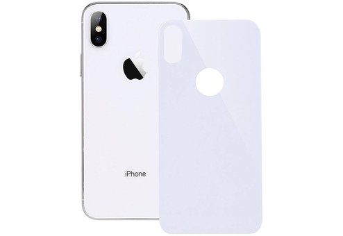 Защитное стекло LuxCase на заднюю панель для iPhone X (Белое)