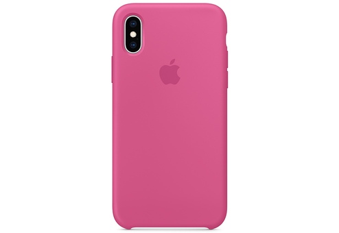 Чехол Apple для iPhone XS Silicone Case, «тёмная фуксия»