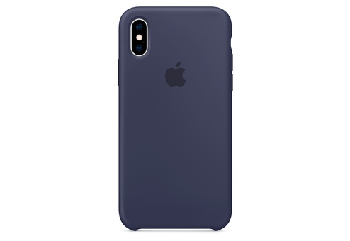 Чехол Apple Silicone Case для iPhone XS, тёмно-синий