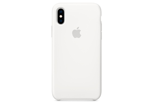 Чехол Apple Silicone Case для iPhone XS, белый