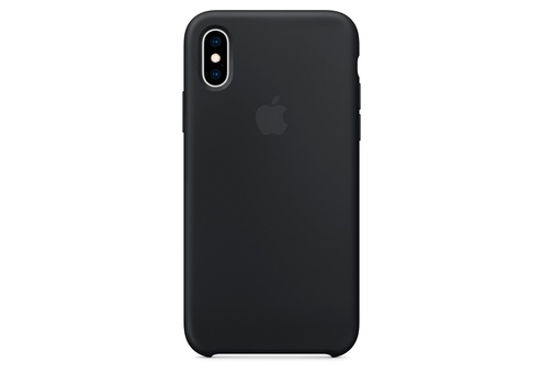 Чехол Apple Silicone Case для iPhone XS, чёрный