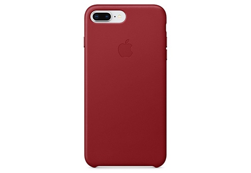 Чехол Apple Leather Case для iPhone 8/7 Plus Красный