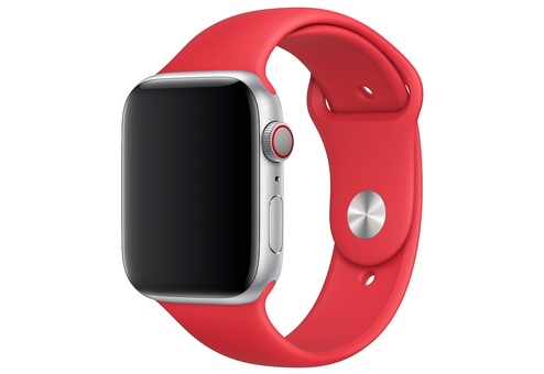 Ремешок Apple Watch 44мм, размеры S/M и M/L, спортивный, (PRODUCT)RED