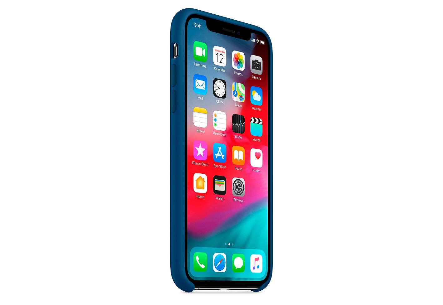 Чехол Apple Silicone Case для iPhone XS, «морской горизонт»